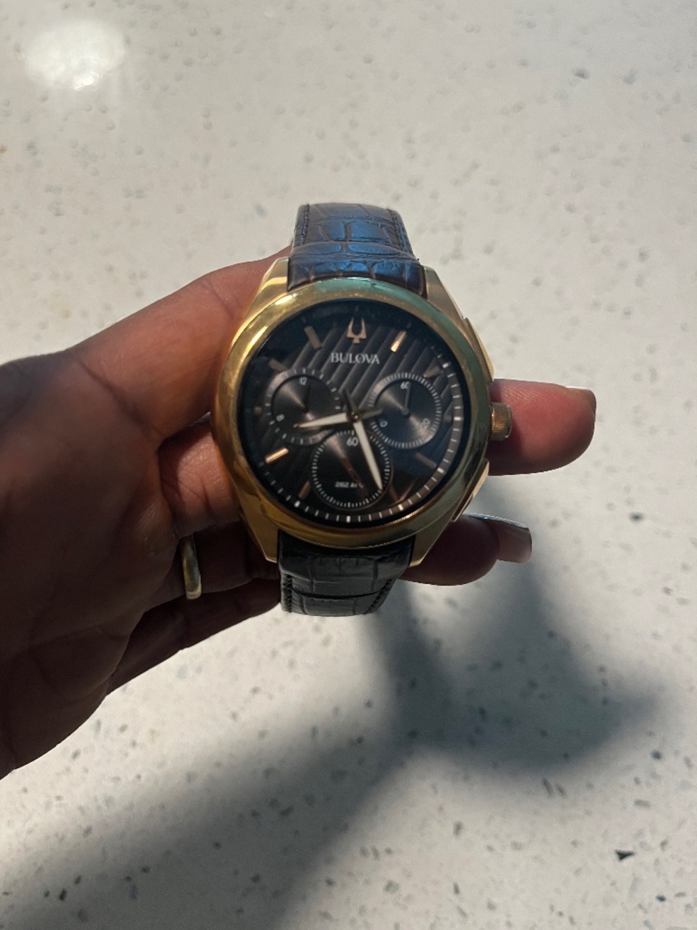 Men’s Bulova Rose Gold Plated Watch